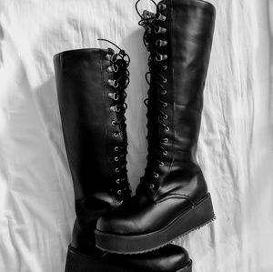 Lace Up Combat Boots